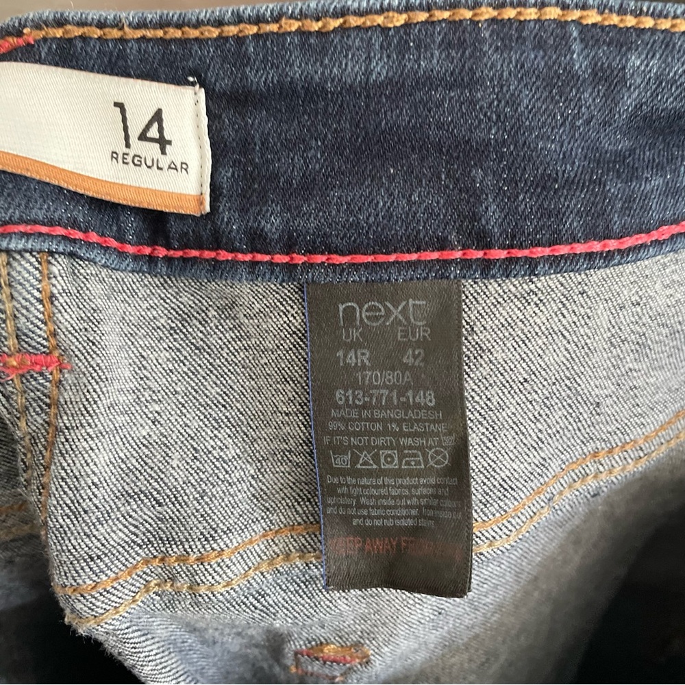 NEXT Bootcut Mid Rise Jeans Size 14 Regular - Picture 6 of 7